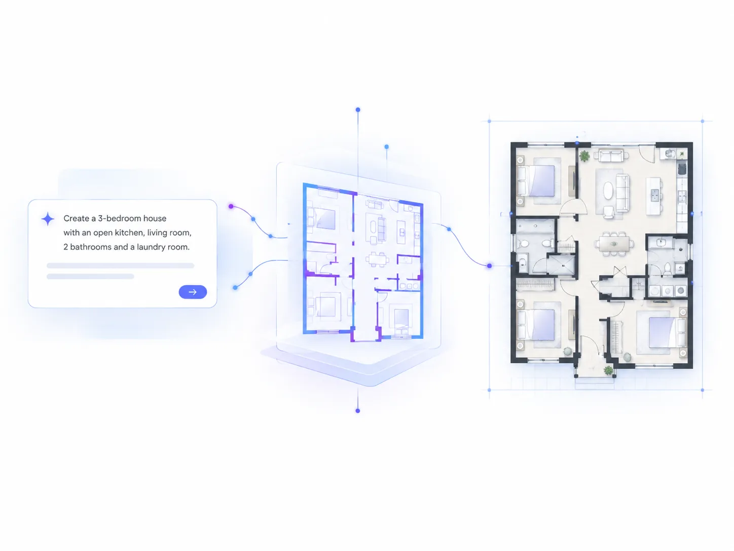 AI-powered floor plan generation from written requirements