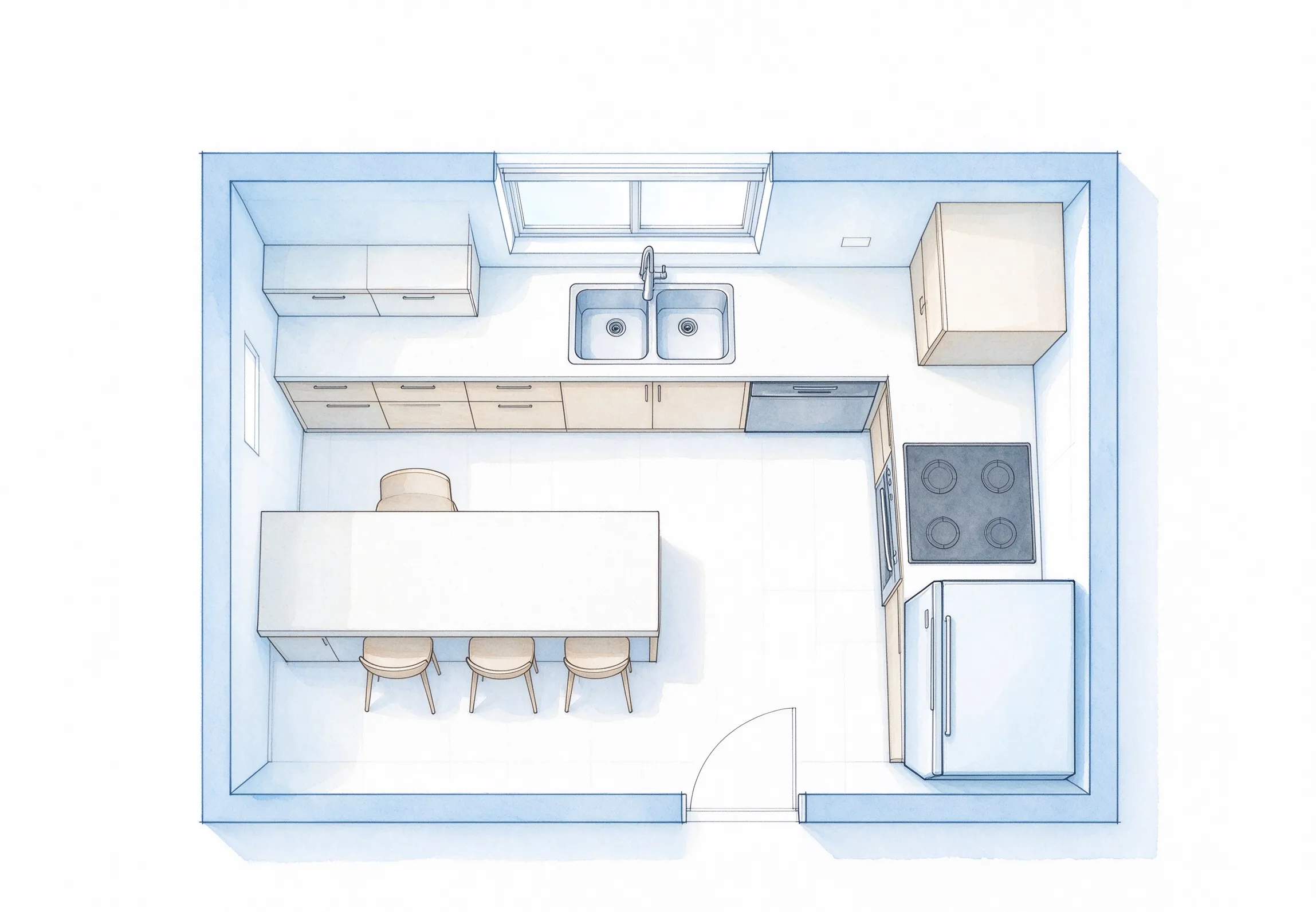 Open Kitchen Layout