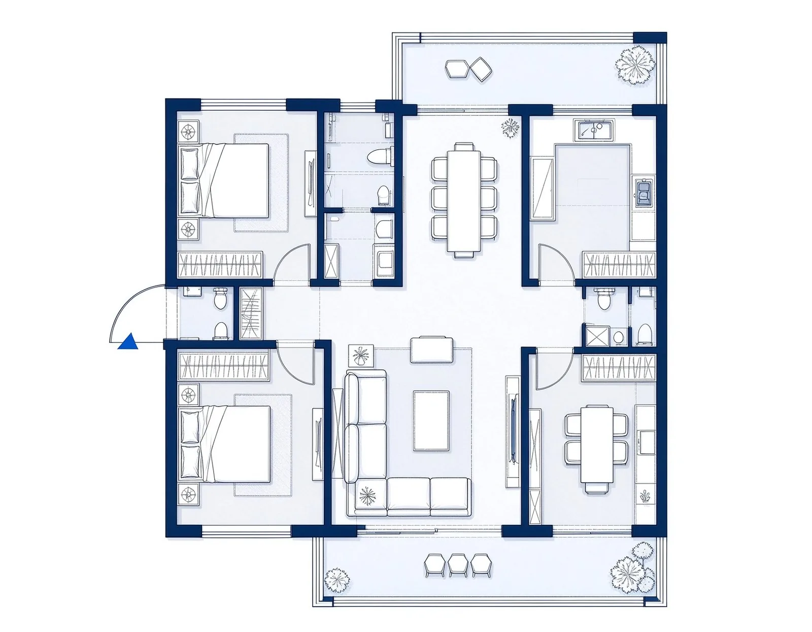 3 camere