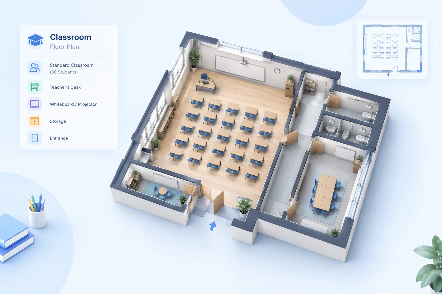 CLASSROOM FLOOR PLAN: example floor plan