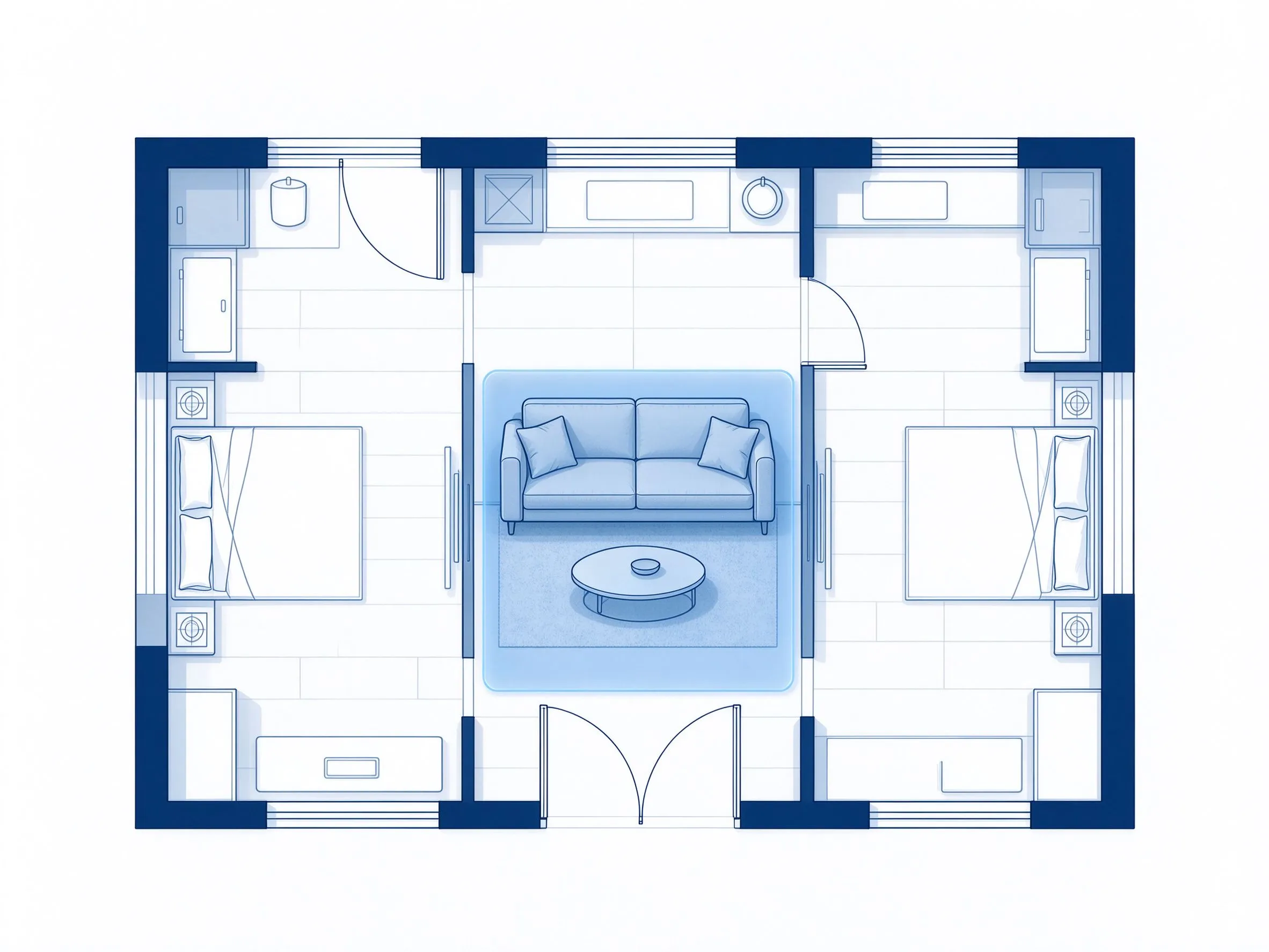 Example floor plan illustration