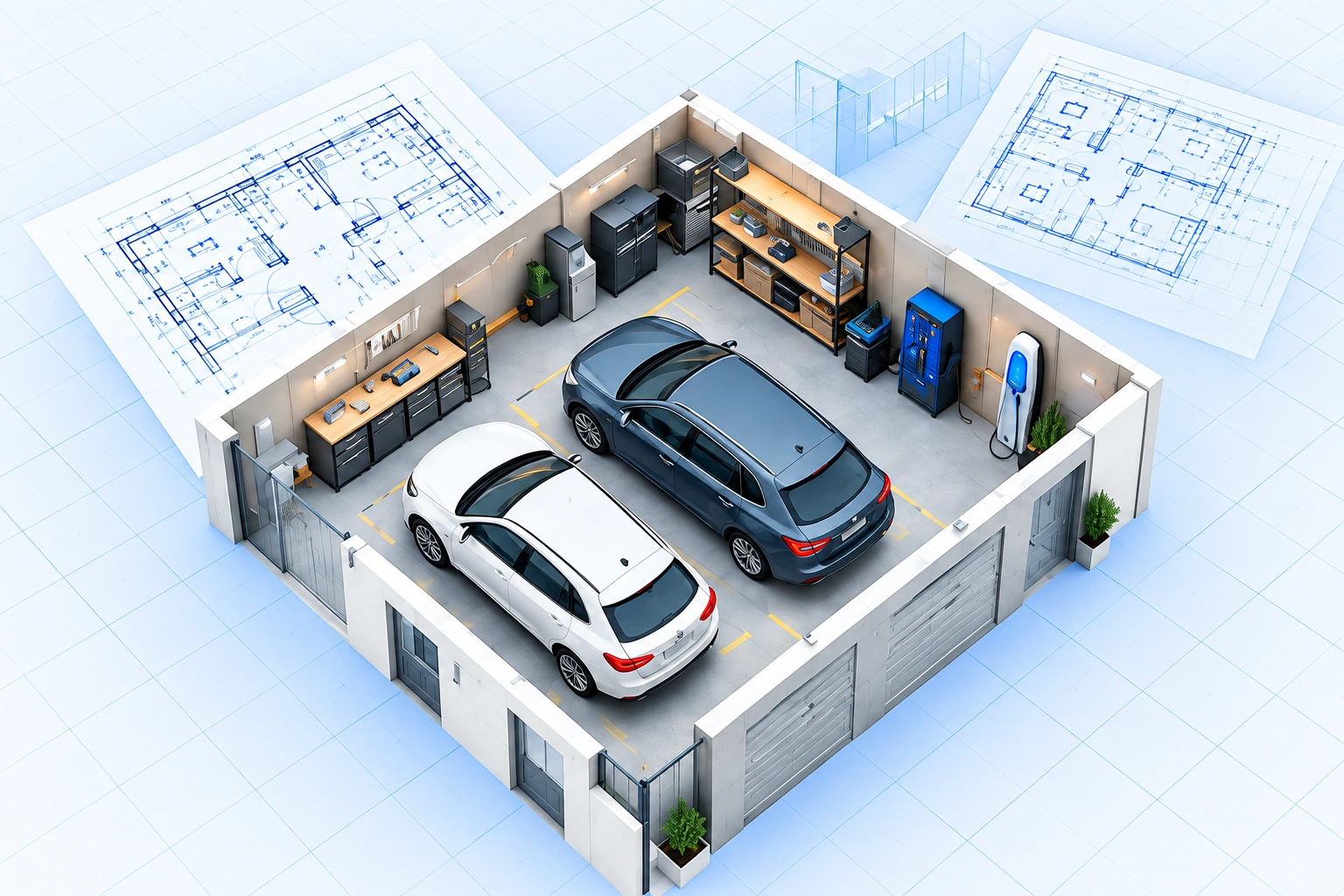 GARAGE FLOOR PLAN: example floor plan