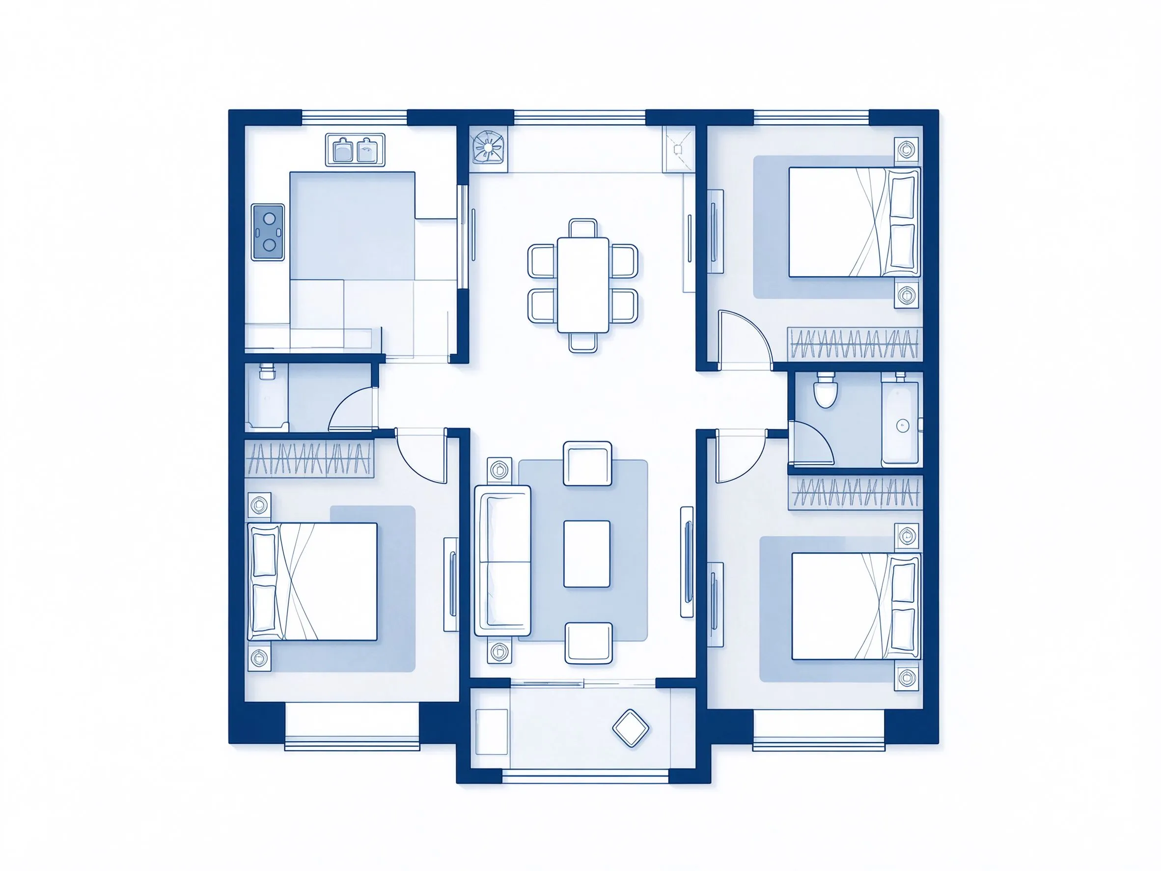 Exemple de plan de maison 2D
