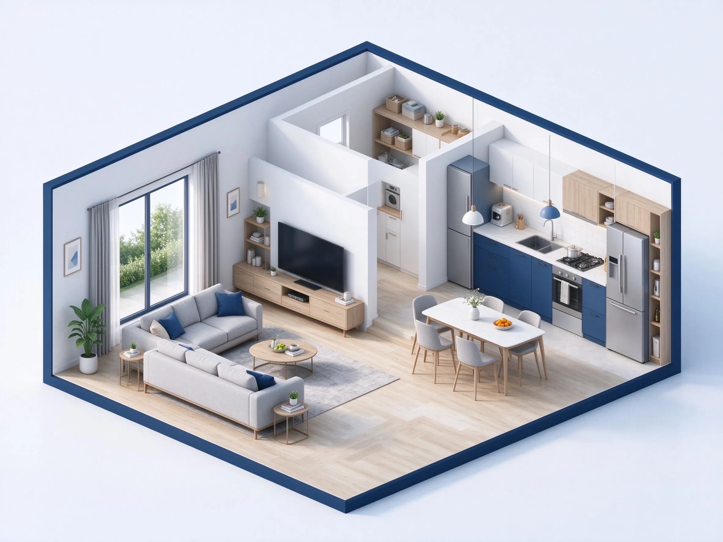 Maison familiale avec 3 chambres