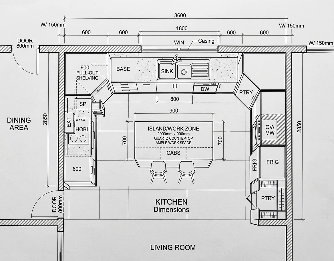 Cucina a U
