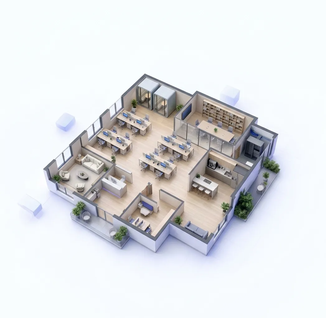 OFFICE FLOOR PLAN GENERATOR: example floor plan