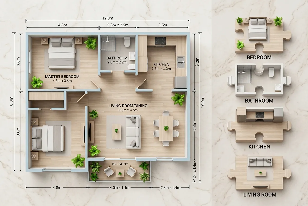 Start from the room you are planning
