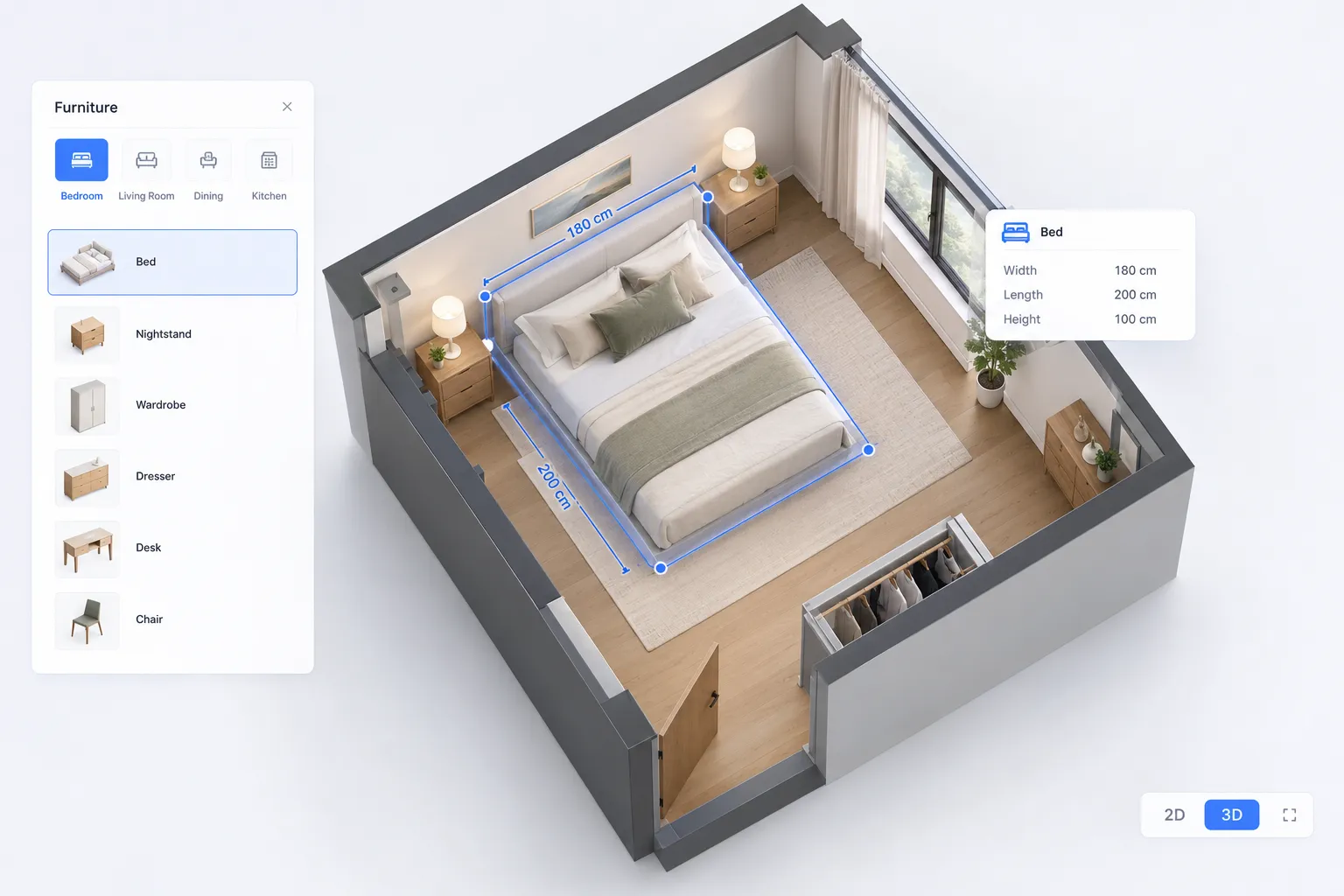 ROOM FLOOR PLAN: example floor plan